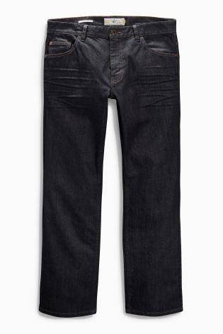 Coated Raw Jeans With Strech